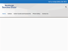 Tablet Screenshot of newburghseamlessgutters.com